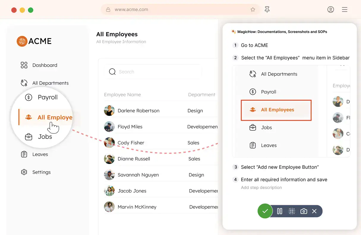 Capture your process